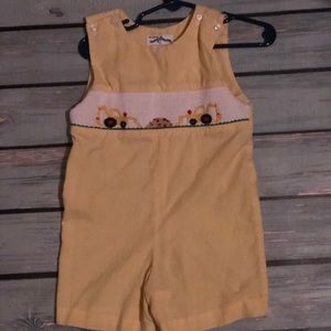 Silly Goose Smocked Construction JonJon